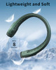 Neck Fan Rechargeable Portable Fan 4000mAh Battery Operated 360°Cooling - GREEN