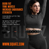 SQUATZ EXERCISE HULA HOOP FOR ADULTS WEIGHT LOSS - WEIGHTED HULA HOOP - BLACK