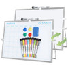 JORKING Dry Erase Calendar 16”x12” Magnetic Desktop Whiteboard JK0005-5 - SILVER