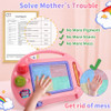 BABLOCVID TODDLER TOYS FOR 1-2 YEAR OLD GIRLS, MAGNETIC DRAWING DOODLE -PINK