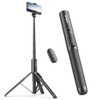 SENSYNE 60" PHONE TRIPOD SELFIE STICK WIRELESS REMOTE COMPATIBLE - BLACK