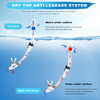 Zipoute Snorkel Dry Top Snorkeling Gear Panoramic Anti-Leak M61019 - White