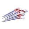 LA SANTE 10 PIECE FASCINATING UNICORN MAKEUP BRUSH SET - WHITE