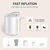 KAZAZOO PORTABLE AIR PUMP INFLATABLES MINI ELECTRIC AIR MATTRESS PUMP WHITE