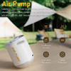 MINI AIR PUMP FOR INFLATABLES LIGHT ULTRA POWERED TINY AIRPUMP - WHITE