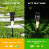 BIMONK SOLAR LIGHTS OUTDOOR GARDEN,18HRS, 6 PACK - WARM WHITE LIGHT - BLACK