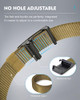FAIRWIN MEN'S RATCHET 1.25" NYLON AUTOMATIC BUCKLE NO HOLES, XS, BEIGE