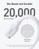 Anker USB C GaN 30W 511 Charger (Nano 3) 6ft Bio-Based, MFi, A2152 - WHITE