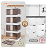 IDLE WAY Closet Organizers and Storage 8.5 Gal, Storage Bins with Lids 4 Pack IDLE WAY Closet Organizers and Storage 8.5 Gal, Storage Bins with Lids 4 Pack