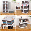 IDLE WAY Closet Organizers and Storage 8.5 Gal, Storage Bins with Lids 4 Pack IDLE WAY Closet Organizers and Storage 8.5 Gal, Storage Bins with Lids 4 Pack