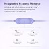 MIJIAER M30 Wired Ear Buds with Microphone 3.5mm Jack Earphone - Pink
