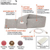 ALLSTAR INNOVATIONS CALMING HEAT NECK WRAP PERSONAL ELECTRIC - GREY