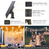 Mlambert 2 Pack Each 48FT 3-Color in 1 Solar String Lights Outdoor Patio