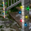 TOUCH OF ECO SOLAR LED CHRISTMAS BULB STRING LIGHTS 20FT 12 VIBRANT LEDS TOE325