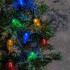 TOUCH OF ECO SOLAR LED CHRISTMAS BULB STRING LIGHTS 20FT 12 VIBRANT LEDS TOE325