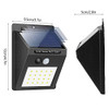 SISHUINIANHUA 20 LED SOLAR LAMP LIGHTS PIR MOTION SENSOR LIGHT 6 PACK, BLACK