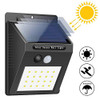 SISHUINIANHUA 20 LED SOLAR LAMP LIGHTS PIR MOTION SENSOR LIGHT 6 PACK, BLACK