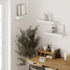 BAMEOS Floating Shelves, Wall Mounted Wooden Shelves with Invisible Brackets
