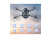 PIONEER 1812 RC Drone with 4K HD Camera Quadcopter One Key Return Home - Black