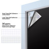 RUseeN Portable Blackout Shades (157" x 57") Travel Window Curtains - BLACK
