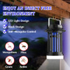 Bug Zapper for Indoor Outdoor, Rechargeable Mosquito Zapper with LED Light
