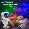 SFOUR Star Projector Galaxy Night Light Astronaut Starry Nebula A-S-123-WHT