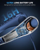 JIAGE Neck Fan, Portable Neck Fan Rechargeable, 5200mAh Battery Operated BLUE
