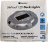 BOUNDERY LIFEPROOF LED SOLAR DECK LIGHTS DRIVEWAY DOCK SOLAR WEATHERPROOF - GRAY