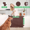 LIKZEST RETRACTABLE BABY GATE, 33" TALL, EXTENDS UP TO 55" WIDE (BROWN) LIKZEST RETRACTABLE BABY GATE, 33" TALL, EXTENDS UP TO 55" WIDE (BROWN)