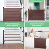 LIKZEST RETRACTABLE BABY GATE, 33" TALL, EXTENDS UP TO 55" WIDE (BROWN) LIKZEST RETRACTABLE BABY GATE, 33" TALL, EXTENDS UP TO 55" WIDE (BROWN)