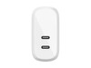 Belkin BoostCharge Dual USB-C PD Wall Charger 40W