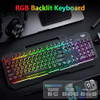 AULA Gaming Keyboard, T102 104 Keys Gaming Keyboard and Mouse Combo with RGB