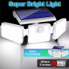 AmeriTop Solar Lights - 2 Pack, 800LM 128 LED 6500K Motion Sensor, AL-SL - White