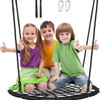 ALBOTT 40" TREE SWING SET - SPIDER WEB ROUND NET SWING - BLACK