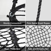 ALBOTT 40" TREE SWING SET - SPIDER WEB ROUND NET SWING - BLACK