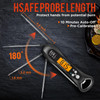 ROUUO DIGITAL MEAT THERMOMETER AND BOTTLE OPENER - BLACK