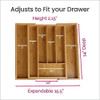 StorageMate - Bamboo Expandable Drawer Organizer - Expandable from 10” to 15.7”
