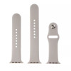 FanTEK Silicone Watch Band for Apple Watch, 42mm, Light Gray