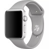 FanTEK Silicone Watch Band for Apple Watch, 42mm, Light Gray