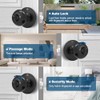GeekTale Fingerprint Door Lock, Smart Lock Door Knob with App