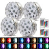 4-Pack Submersible LED Remote Control, 16 Colors Waterproof LED Tea Lights
