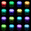 4-Pack Submersible LED Remote Control, 16 Colors Waterproof LED Tea Lights