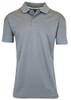 LEICESTER Men's Tagless Moisture Wicking Polo Shirt MPK-610GY-GRAY 3XL Gray