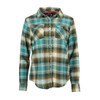CANADA WEATHER GEAR WOMEN'S PLAID SHIRT, SIZE M, GREEN/TEAL