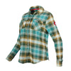 CANADA WEATHER GEAR WOMEN'S PLAID SHIRT, SIZE M, GREEN/TEAL