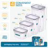 STORAGEGANIZE Airtight Food Storage Containers With Lids 14pc, Ktichen Storage