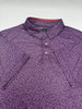 PGA TOUR MEN SHORT SLEEVE PRINTED GOLF POLO SHIRT, SIZE LARGE, PURPLE PVKFBO64RS