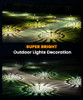 Sunow 8 Pack You Are the Light Solar Lights, Bright, Outdoor Lighting - Black