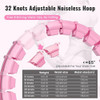 MAICIFI 65" 32 KNOTS PLUS SIZE QUIET WEIGHTED HULA INFINITY FITNESS - PINK
