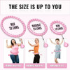 MAICIFI 65" 32 KNOTS PLUS SIZE QUIET WEIGHTED HULA INFINITY FITNESS - PINK